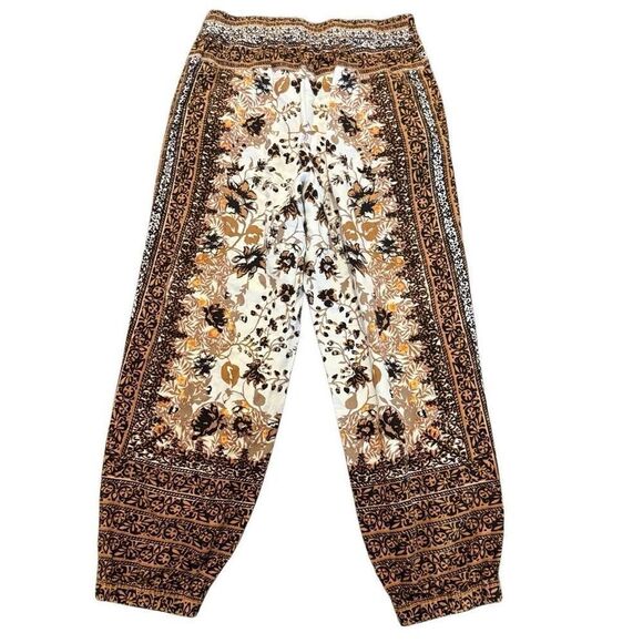 Anthropologie floral boho printed joggers size 4 - Picture 5 of 6
